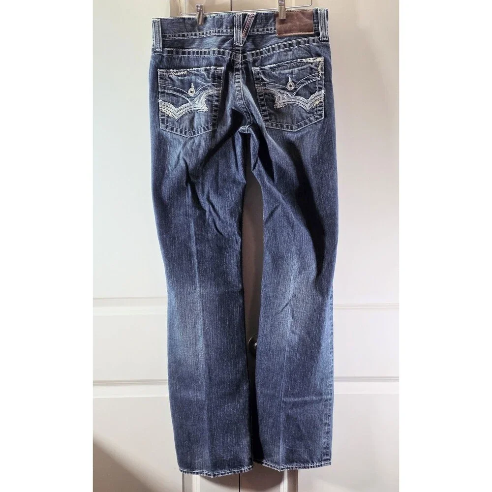 Big Star Pioneer Y2K Distressed Boot Cut Jeans 33L Buckle Exclusive